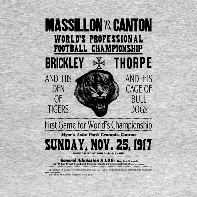 Massillon Vs. Canton 1917 Black  text by DarthBrooks